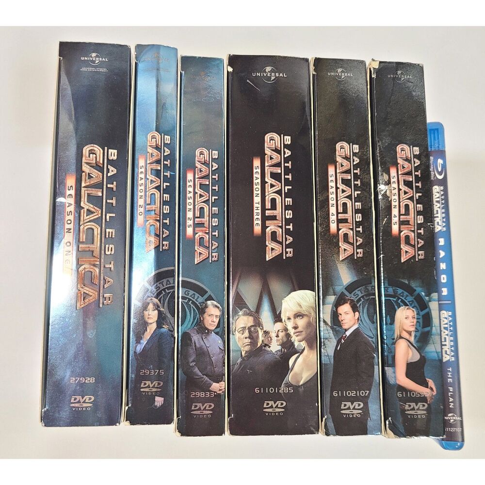 Battlestar Galactica Complete Series DVD Lot Seasons 1-4.5 + Razor Plan Blu-Ray